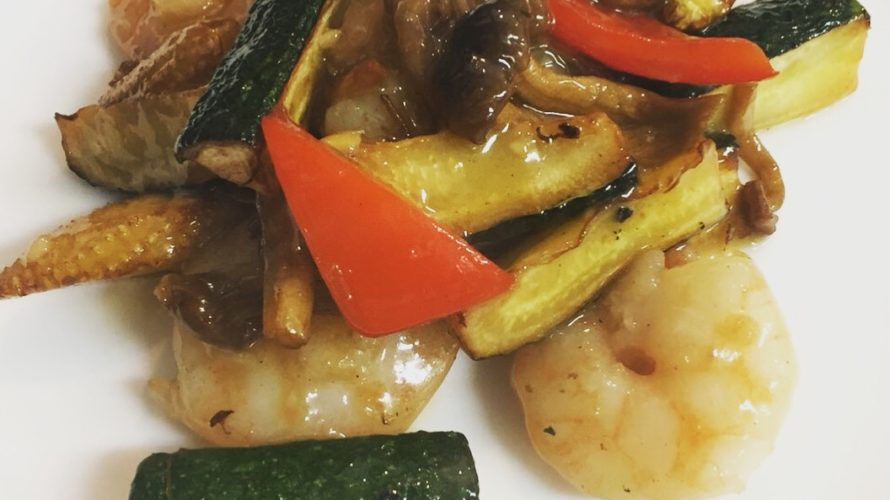 お盆のご来店ありがとうございます!今週のランチセットは「海老と夏野菜のあっさり塩炒め」「回鍋肉(ホイコーロー)」です!